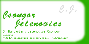 csongor jelenovics business card